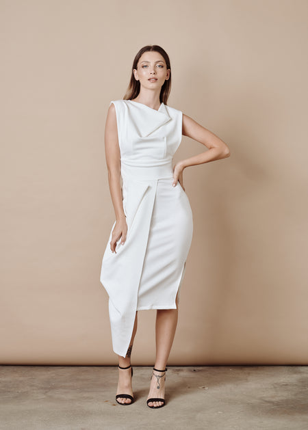 SIENNA WHITE MINI DRESS