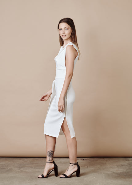 فستان ماريانا ماكسي أبيض