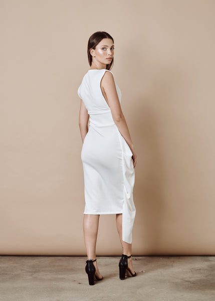 فستان ماريانا ماكسي أبيض